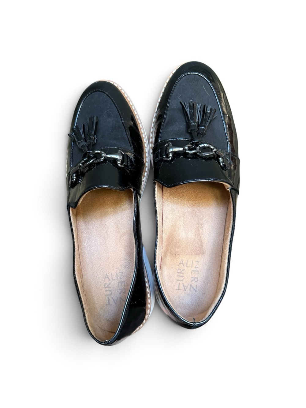 Naturalizer Estelle Tassel Loafer | Black Patent | Women’s Size 9 | Very Good - Picture 10 of 11